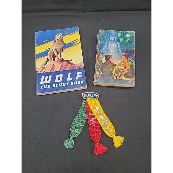 Lot Of Vintage 50's, 60's Cub Scout  And Boy Scout Books And Weblos Medals - Picture 1 of 8